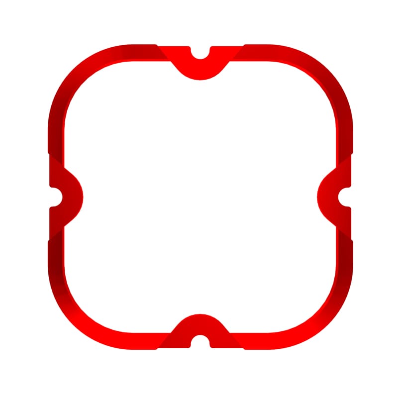 KC HiLiTES — KC HiLiTES FLEX ERA 4 Color Bezel Ring Red (ea)