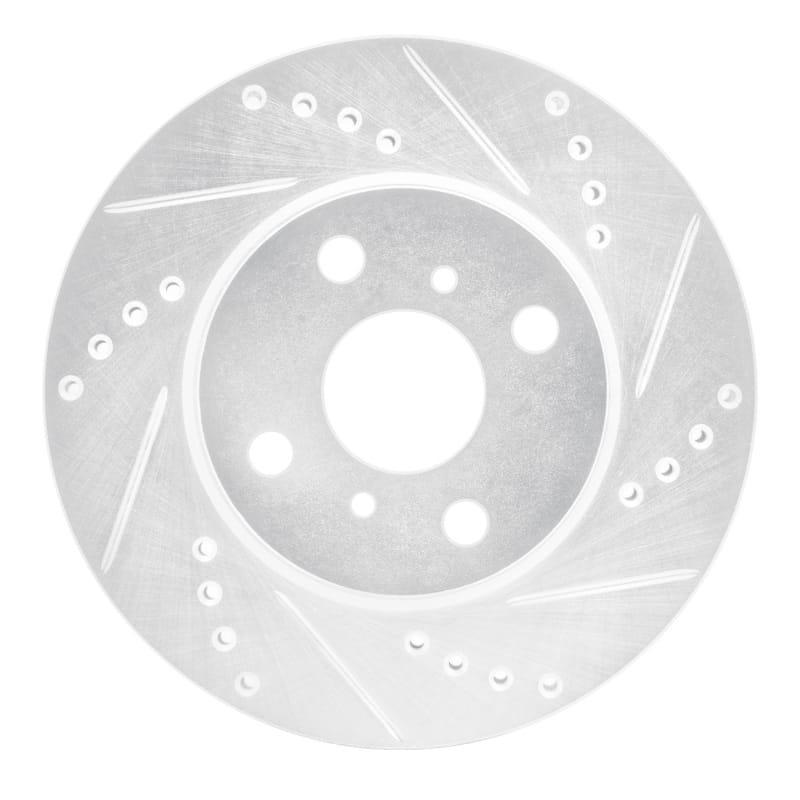 R1 Concepts — R1 12-15 Scion IQ Front Right Drilled & Slotted Silver Brake Rotor
R1 Brake Rotor Drill