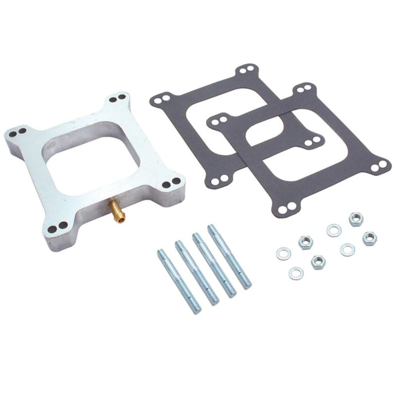 Spectre — Spectre Carburetor Spacer - 1in. Open w/Tube Aluminum