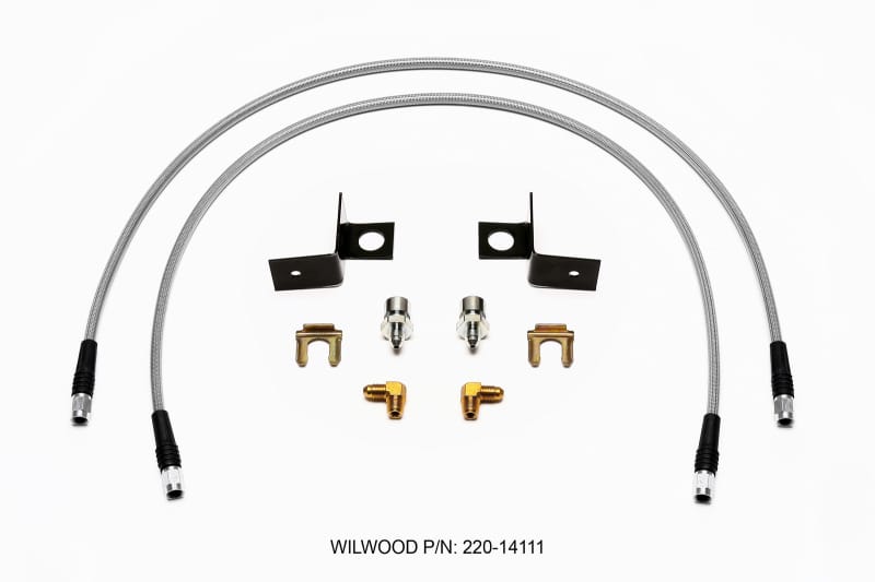 Wilwood — Wilwood Flexline Kit 30 inch -3 3/8-24 IF 1/8 NPT 90 Degree
FLEXLINE KIT