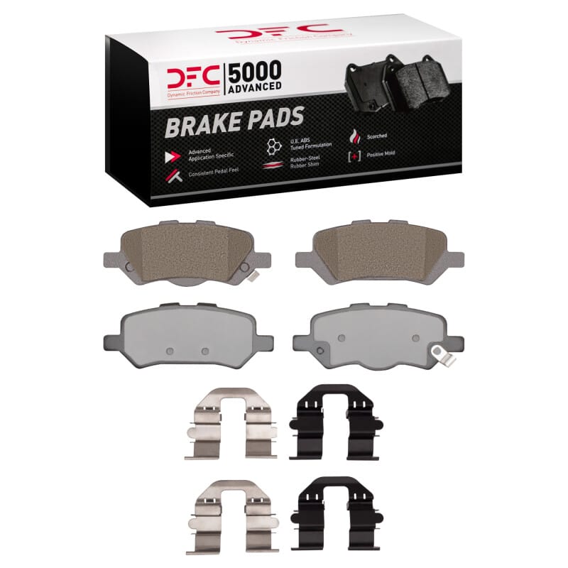 DFC — DFC 09-15 Toyota Venza Rear 5000 Advanced Ceramic Brake Pads and Hardware Kit
DFC Brake Pad Set