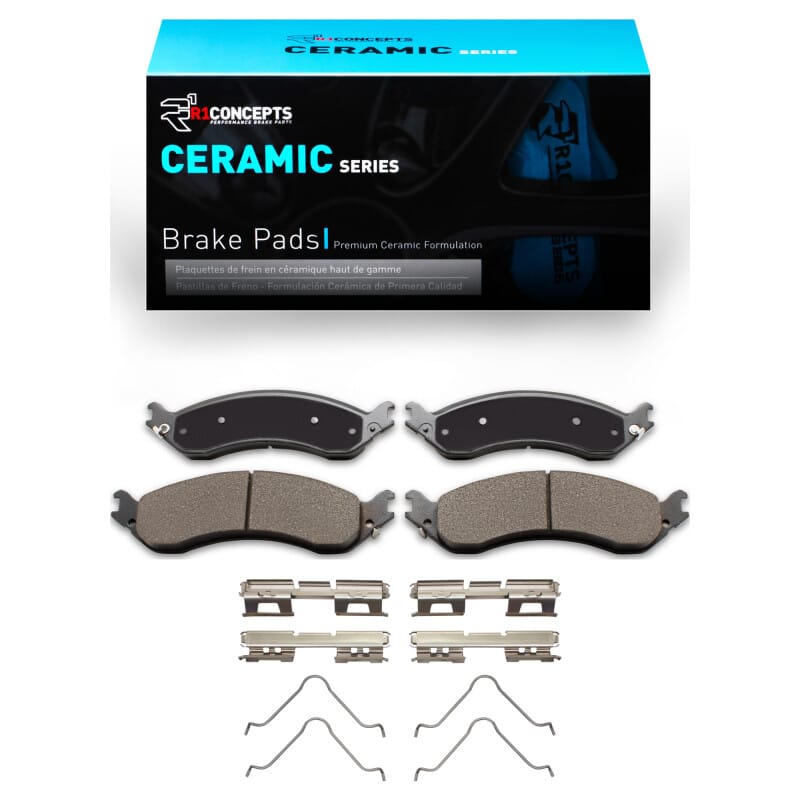 R1 Concepts — R1 21-25 Chevrolet Express 2500 Rear Ceramic Pads & Hardware Kit