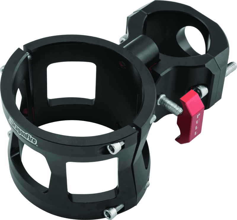 DragonFire Racing — Quick-Release Fire Extinguisher Mount, 1.5 in. - 2 in., Matte Black