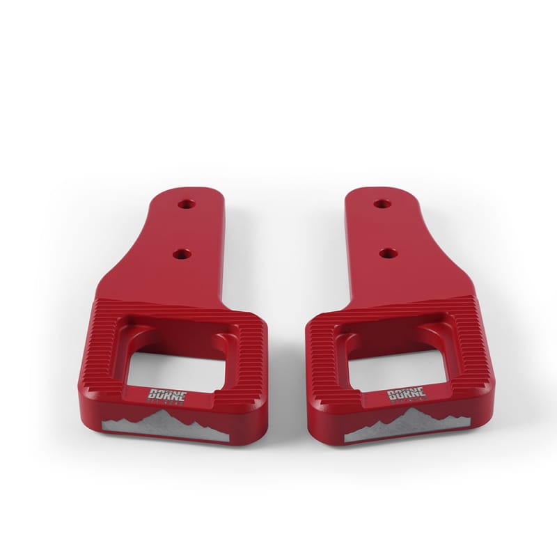 Borne Off-Road — Borne Off-Road 2017+ Ford Raptor / 2009+ Ford F150 Borne Off-Road Billet Tow Hooks - Red