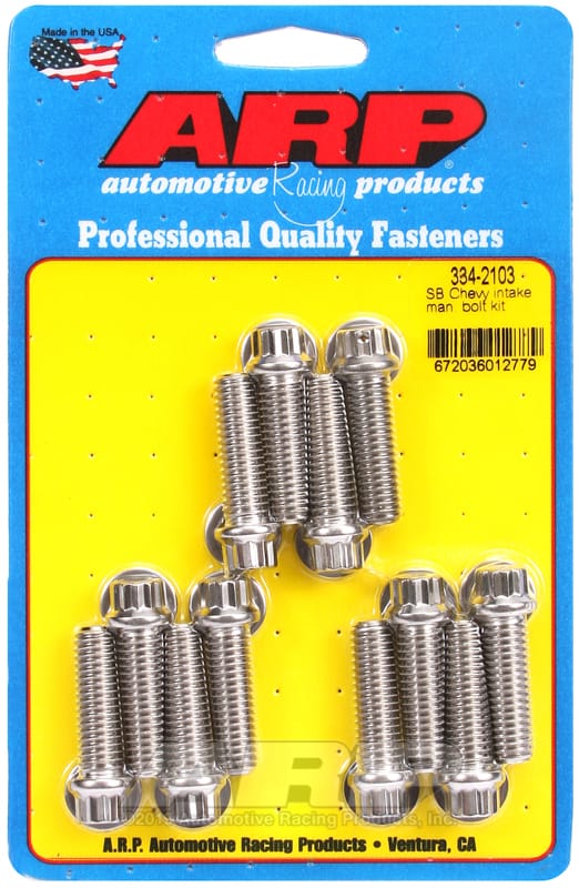 ARP — ARP SB Chevy Intake Manifold Bolt Kit