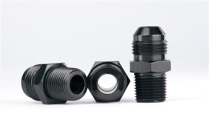 Aeromotive — Aeromotive Carb. Reg 13205 Fitting Kit (Incl. (3) 3/8in NPT to AN-08 fittings)
Fitting