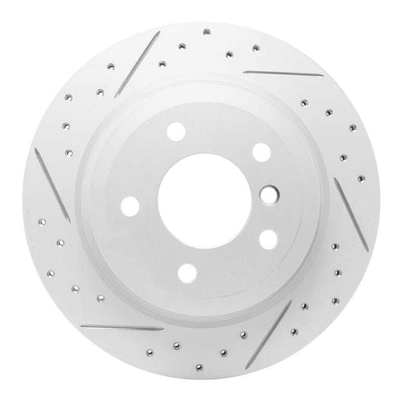 R1 Concepts — R1 09-16 BMW Z4 Rear Left Drilled & Slotted Geo-Carbon Rotor