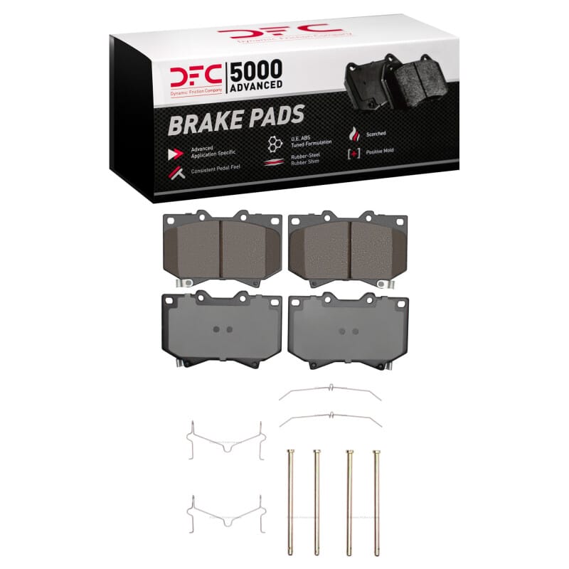 DFC — DFC 00-02 Toyota Tundra Front 5000 Advanced Ceramic Brake Pads and Hardware Kit
DFC Brake Pad Set