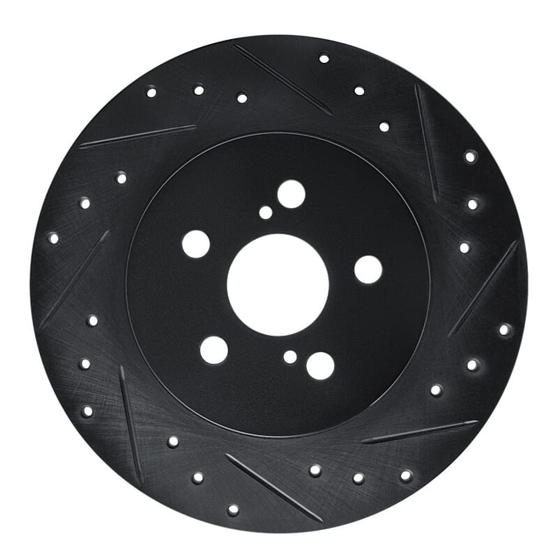 R1 Concepts — R1 11-17 Lexus CT200H Rear Right Drilled & Slotted Black Brake Rotor
R1 Brake Rotor Drill