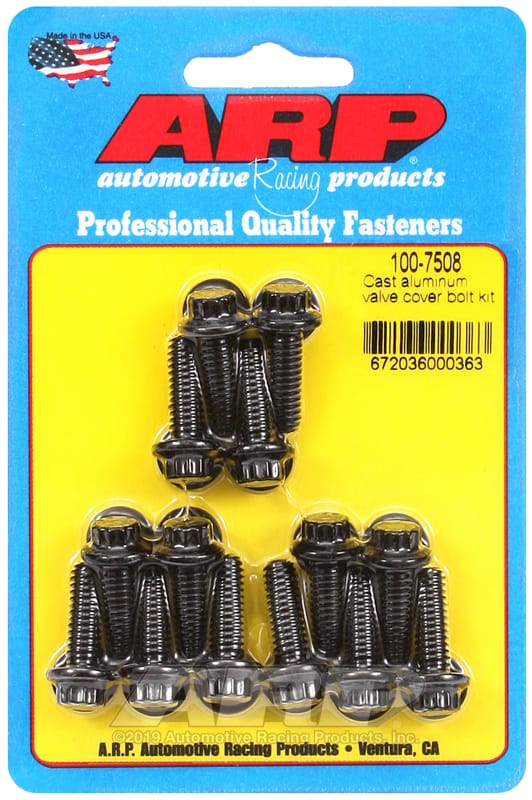 ARP — ARP Cast Aluminum 12pt Valve Cover Bolt Kit