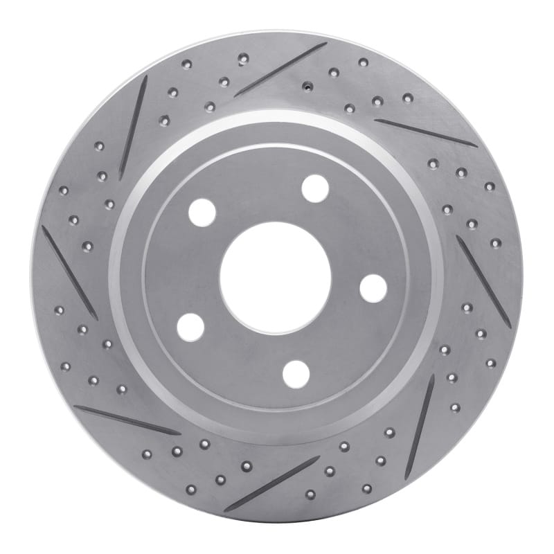 R1 Concepts — R1 11-22 Dodge Durango Rear Left Drilled & Slotted Geo-Carbon Rotor