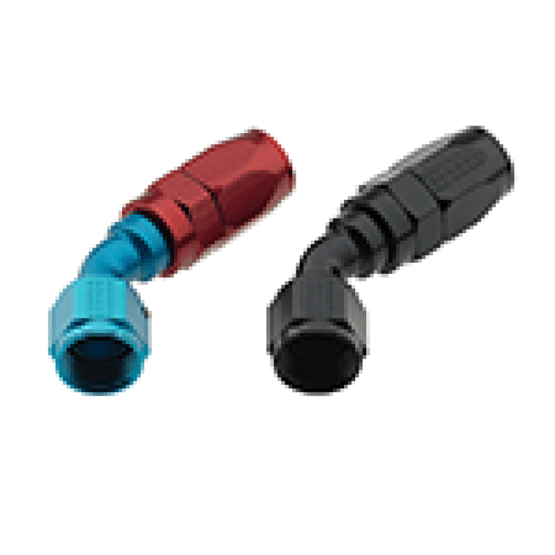 Fragola — Fragola -16AN x 45 Degree Pro-Flow Hose End - Blue/Red