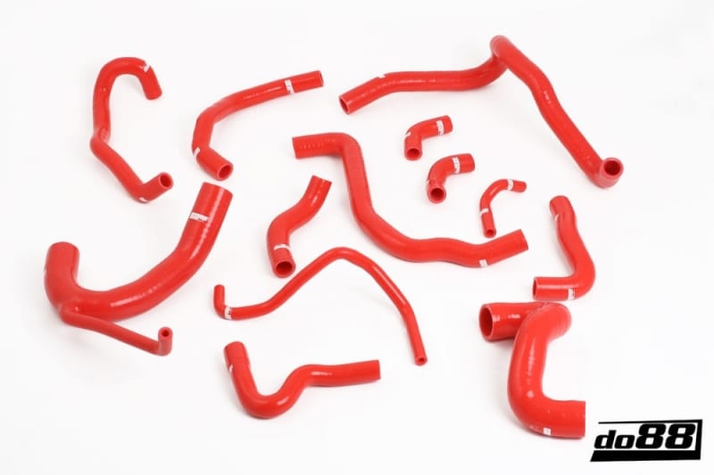 do88 — do88 98-02 Audi S4/RS4 2.7L BiTurbo (B5) Radiator Hoses - Red
