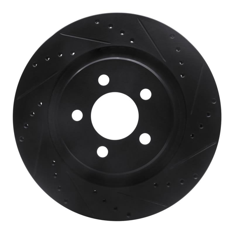 R1 Concepts — R1 11-12 Jeep Liberty Front Right Drilled & Slotted Black Brake Rotor
R1 Brake Rotor Drill