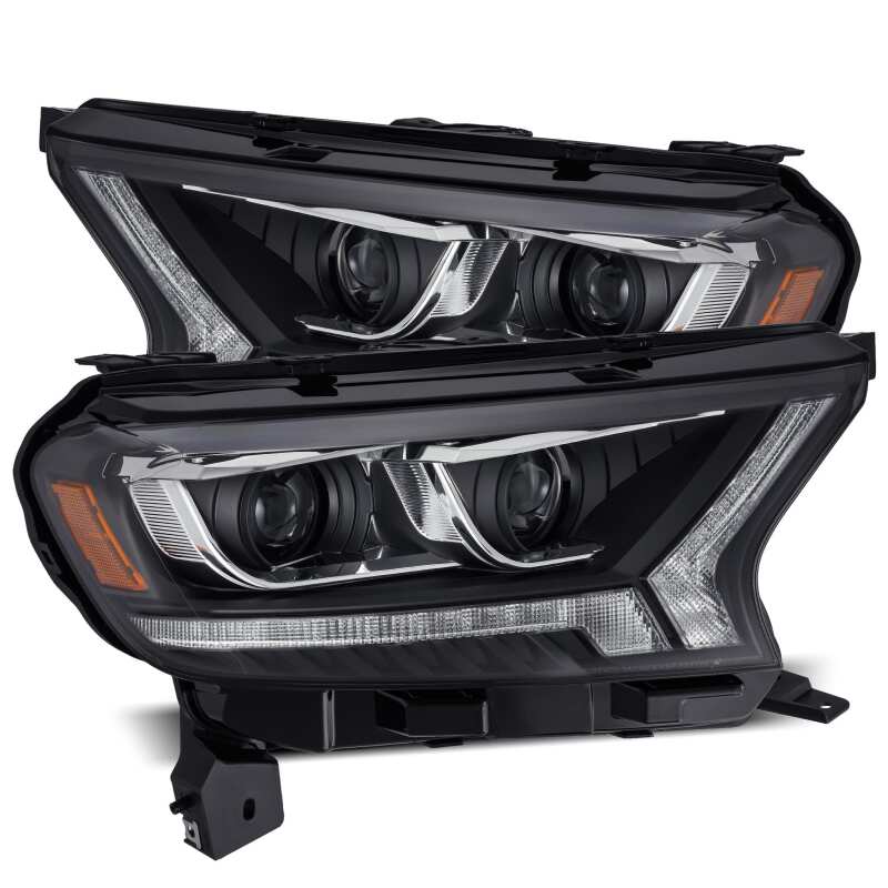 AlphaRex — AlphaRex 19-21 Ford Ranger LUXX LED Proj Headlights Plank Style Black w/Seq Signal/DRL
Projector Headlights