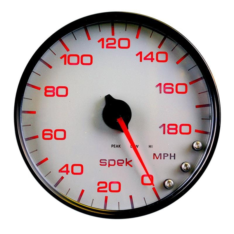 AutoMeter — Autometer Spek-Pro Gauge Speedometer 5in 180 Mph Elec. Programmable White/Black
GA 5" SPEEDO WCB SPK