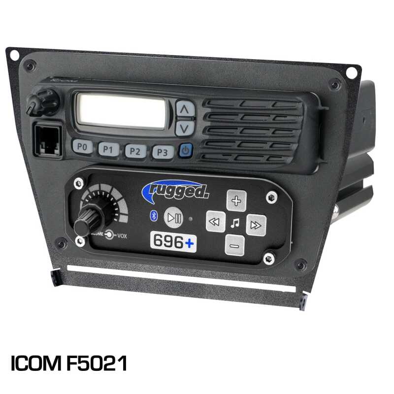 Rugged Radios — Rugged Radios Polaris RZR PRO XP RZR Turbo R and RZR PRO R Dash Mount Radio and Intercom Icom F5021