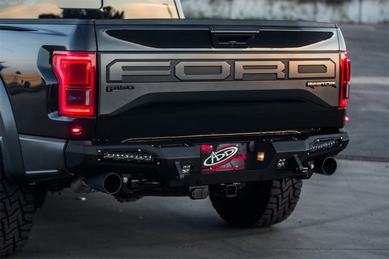 Addictive Desert Designs — Addictive Desert Designs 17-18 Ford F-150 Raptor HoneyBadger Rear Bumper w/ 10in SR LED Mounts
Bumper- Rear
Bumpers