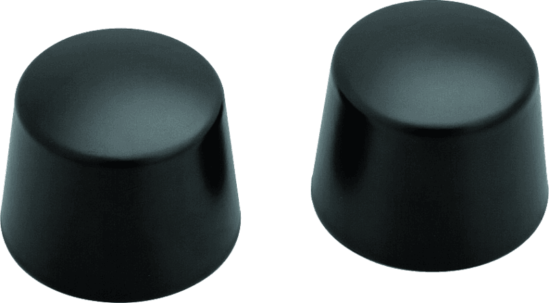 Kuryakyn — Front Axle Nut Caps Satin Black