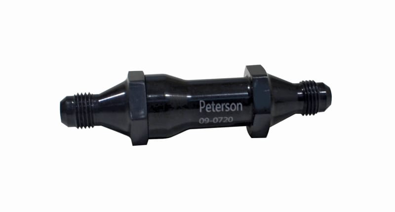 Peterson Fluid Systems — Peterson Fluid Systems Carb Fuel Filter -8AN Long 60 Micron
FILTER ASSEMBLY