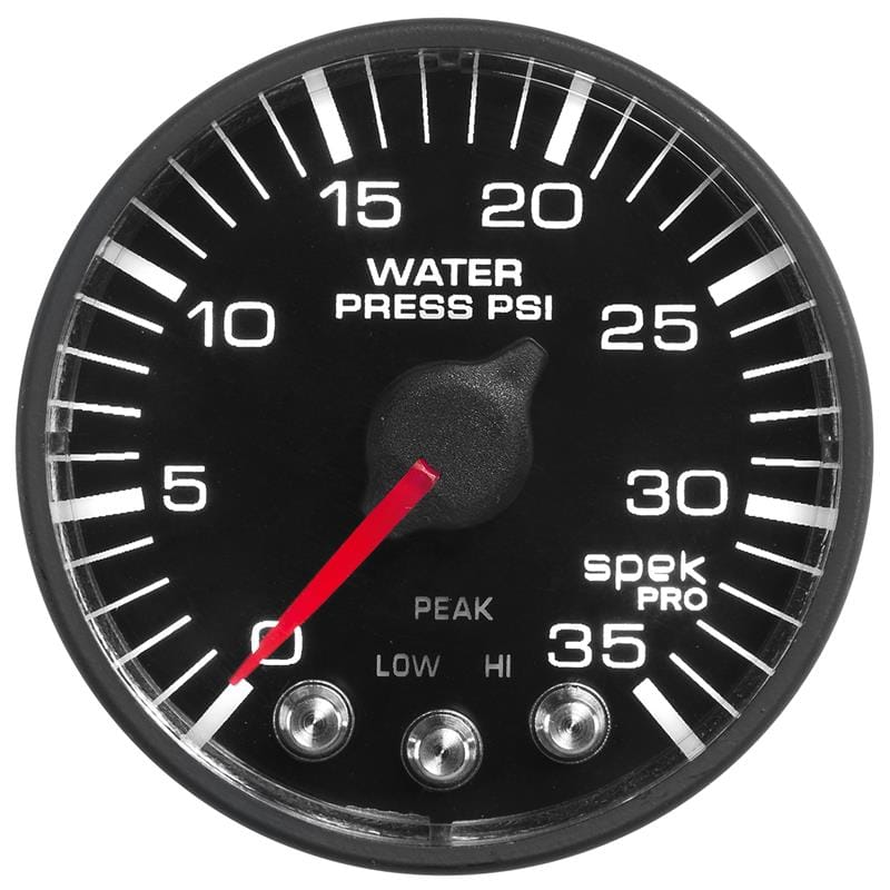 AutoMeter — Autometer Spek-Pro 52.4mm 0-35 PSI Digital Stepper Motor Water Pressure Gauge
GA 2" WP 35 BFB SPEK