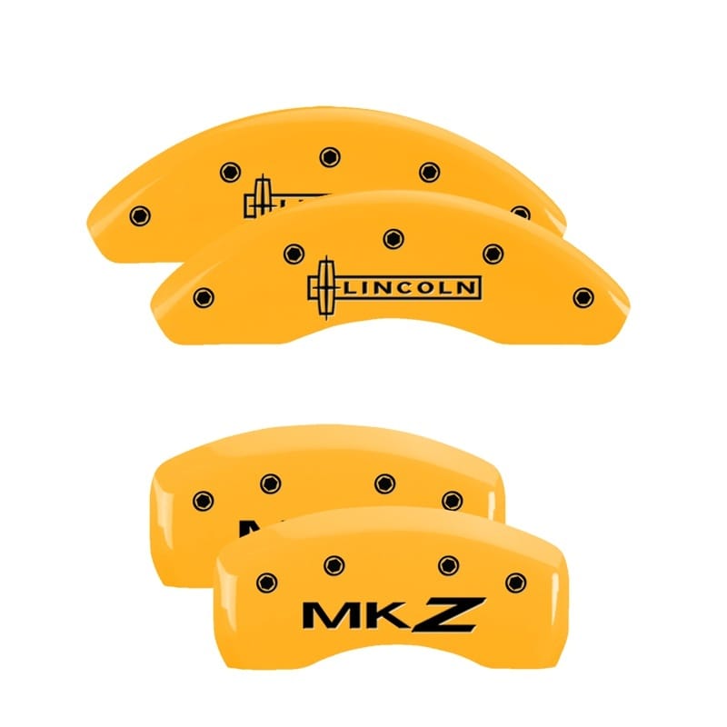 MGP — MGP 4 Caliper Covers Engraved Front Lincoln Rear MKZ Yellow Finish Black Char 2011 Lincoln MKZ
Caliper Covers