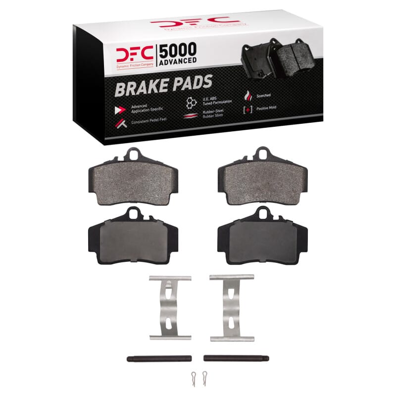 DFC — DFC 97-12 Porsche Cayman Rear 5000 Advanced Low Metallic Brake Pads and Hardware Kit
DFC Brake Pad Set