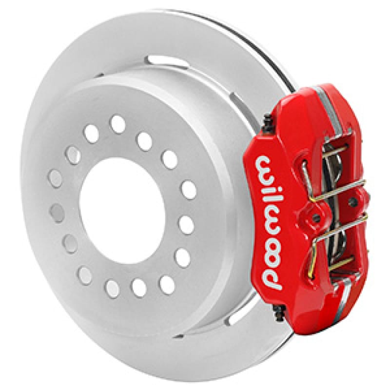 Wilwood — Wilwood Ford Explorer 8.8in Rear Axle Dynapro Disc Brake Kit 11in Rotor -Red Caliper