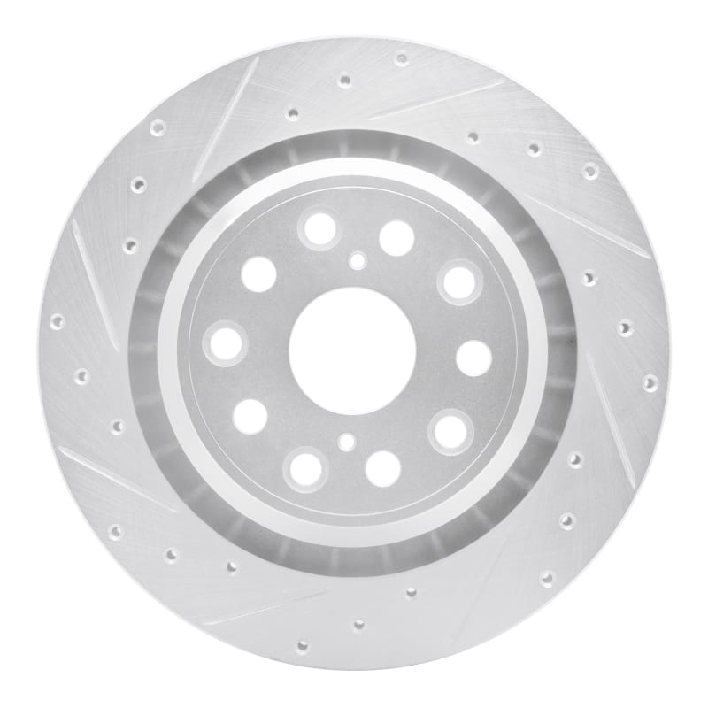 R1 Concepts — R1 07-17 Lexus LS600h Left Rear Drilled & Slotted Silver Brake Rotor
R1 Brake Rotor Drill