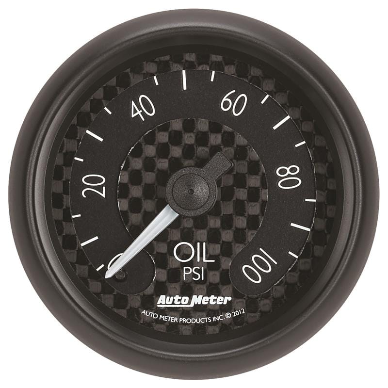 AutoMeter — GAUGE, OIL PRESS, 2 1/16", 100PSI, MECH, GT