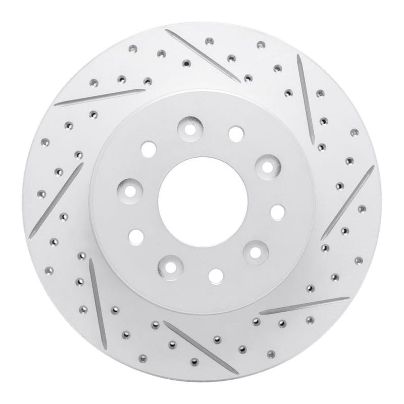 R1 Concepts — R1 63-82 Chevrolet Corvette Front Right Drilled & Slotted Geo-Carbon Rotor