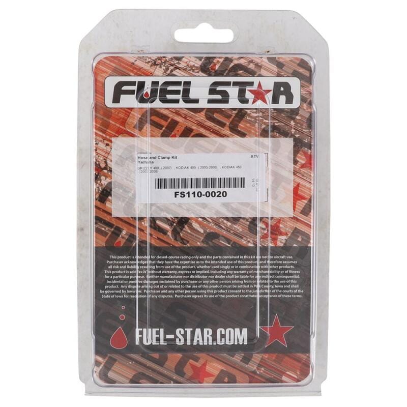 All Balls Racing — All Balls Racing 03-06 YFM 400 FA Kodiak 4x4/2007 YFM 400 FG Grizzly IRS 4x4 Hose & Clamp Kit