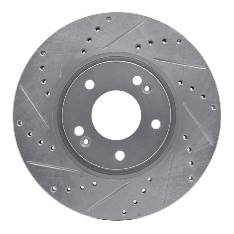 R1 Concepts — R1 05-24 Hyundai Veloster Front Left Drilled & Slotted Silver Brake Rotor
R1 Brake Rotor Drill