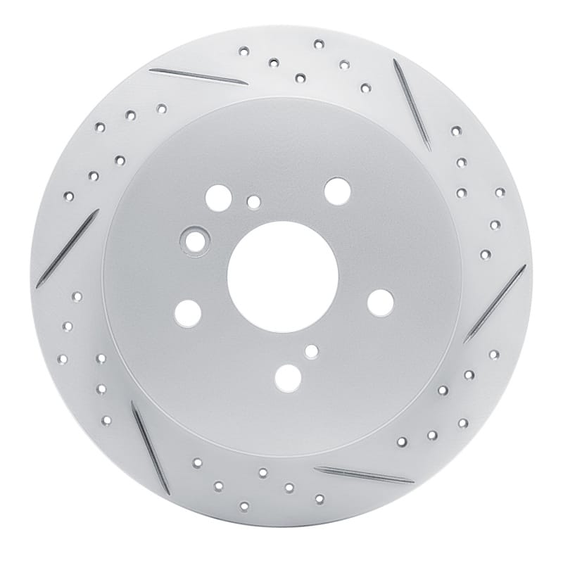 R1 Concepts — R1 09-15 Toyota Venza Rear Right Drilled & Slotted Geo-Carbon Rotor