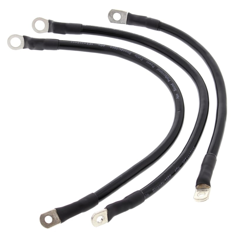 All Balls Racing — All Balls Racing 86-88 Harley-Davidson FXR Super Glide Battery Cable Kit Black