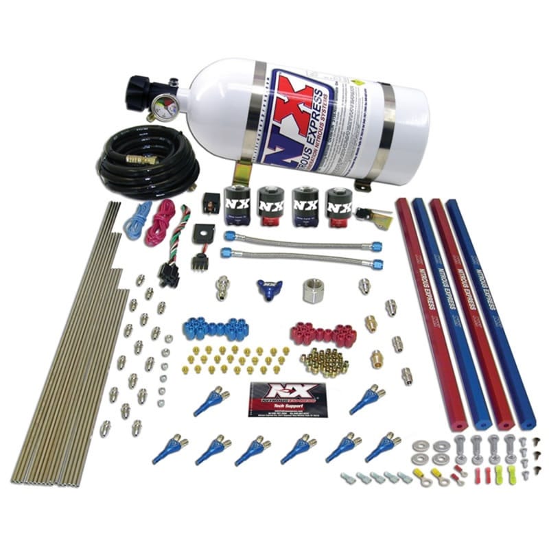 Nitrous Express — Nitrous Express Shark/Alc (250-650HP) 2 Solenoid Nitrous Kit w/10lb Bottle
Injection System Kit
N2OSys