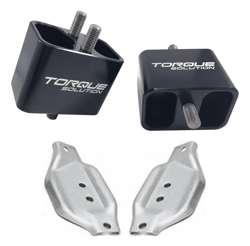 Torque Solution — Torque Solution Solid Billet Engine Mounts w/ Mount Plates: 02-14 Subaru WRX / 04-17 STI