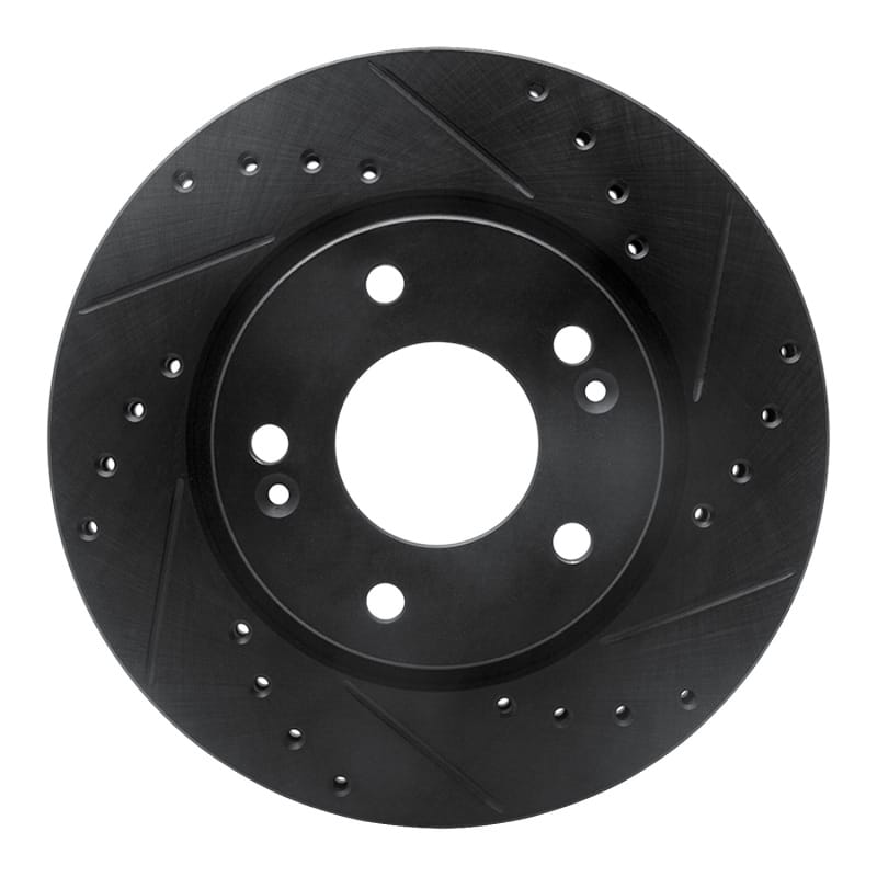 R1 Concepts — R1 07-10 Hyundai Elantra Front Right Drilled & Slotted Black Brake Rotor
R1 Brake Rotor Drill