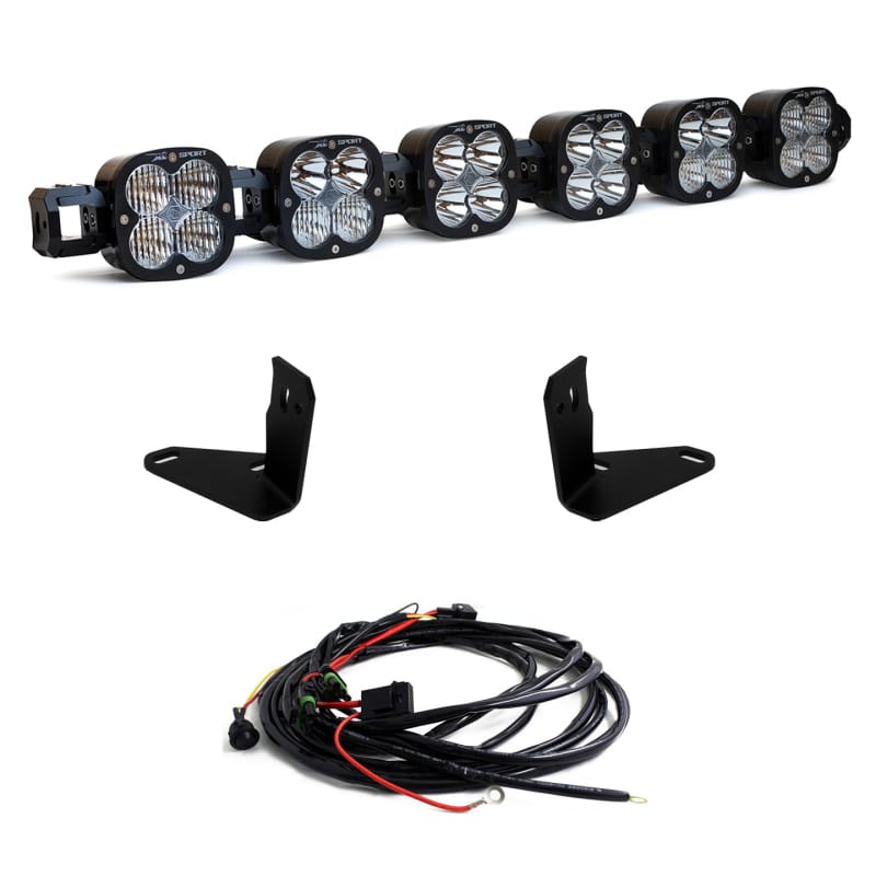 Baja Designs — Baja Designs 2021+ Ford Bronco 6 XL Linkable Light Bar For Steel Bumper Mount