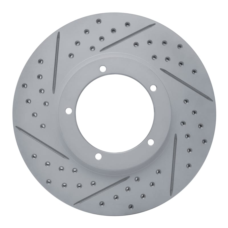 R1 Concepts — R1 67-88 Porsche 944 Excl Turbo Front Left Drilled & Slotted Geo-Carbon Rotor