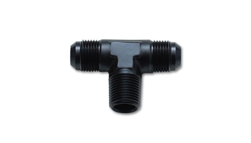 Vibrant — Vibrant -6AN x 1/4in NPT Flare to Pipe Tee Adapter Fitting - Aluminum
6AN-1/4"NPTAlTAdptr
-6AN-1/4"NPTPipeTee
AN Fitting