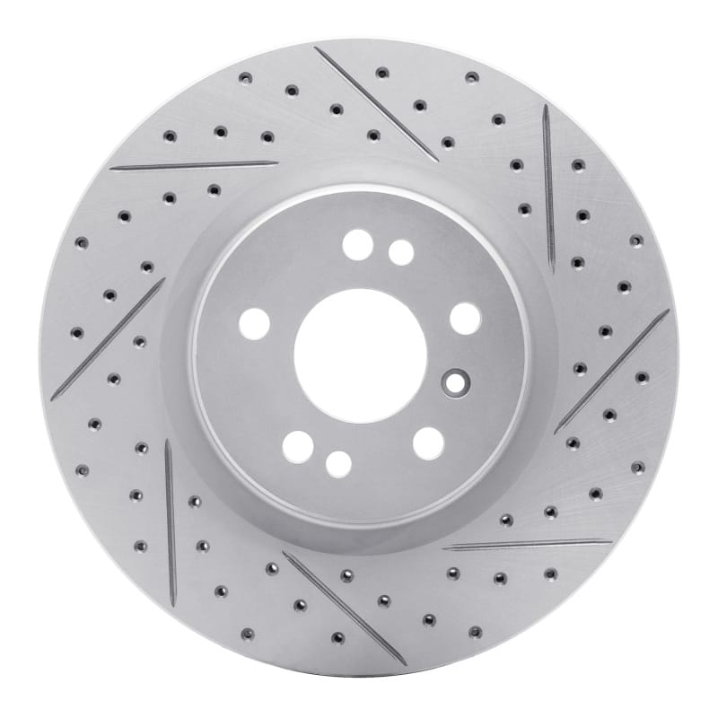 R1 Concepts — R1 06-12 Mercedes-Benz R350 Front Right Drilled & Slotted Geo-Carbon Rotor