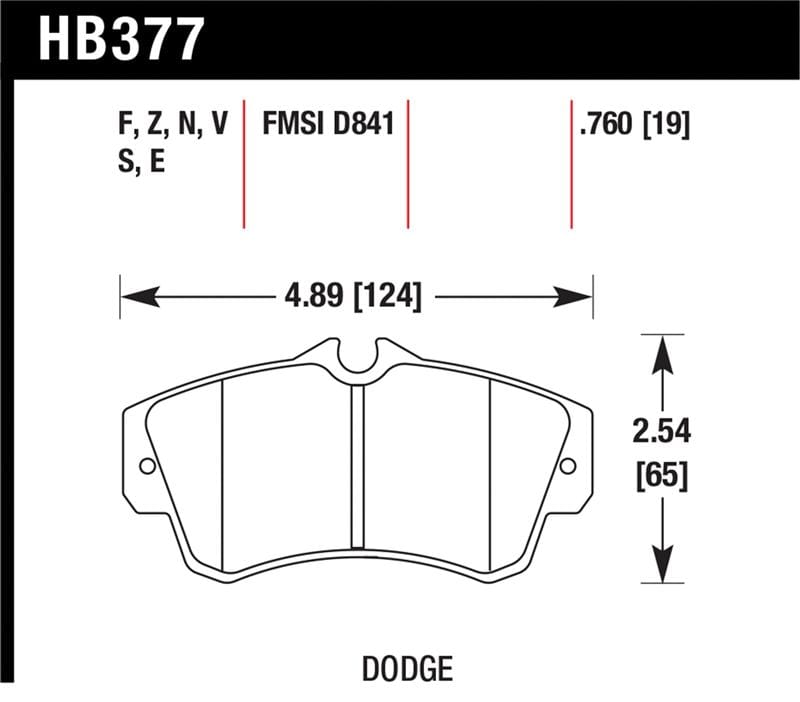 Hawk Performance — Hawk SRT4 HP+ Street Front Brake Pads
Disc Brake Pad