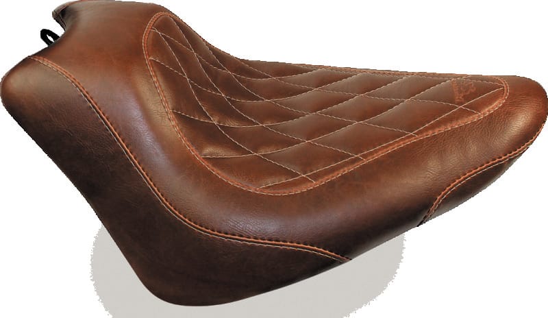 Mustang Motorcycle — Solo Diamond Stitch, Brown