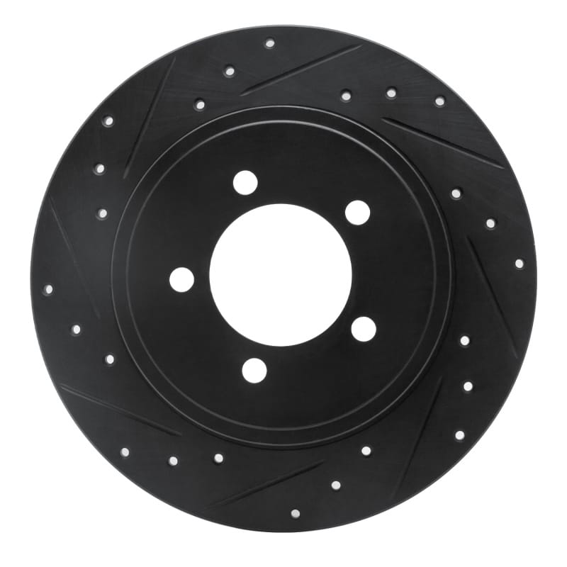 R1 Concepts — R1 02-10 Ford Explorer Rear Left Drilled & Slotted Black Brake Rotor
R1 Brake Rotor Drill