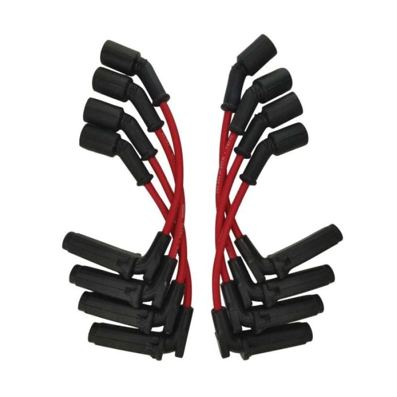 Moroso — Moroso 9.75in Coil On Plug 90 Deg Ultra Spark Plug Wire Set - Red