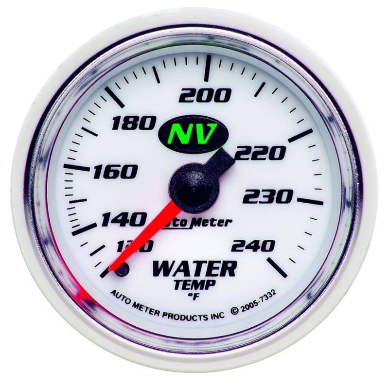 AutoMeter — Autometer Water Temp NV 2-1/16in 120-240 Deg F Mechanical Gauge
2-1/16" WATER TEMP,