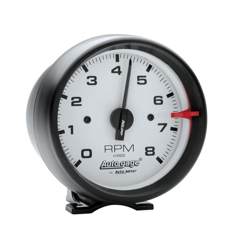 AutoMeter — Autometer Autogage 3-3/4in Black with White Face 8,000 RPM Pedestal Mount Tachometer
3-3/4" TACH 8kRPM BK