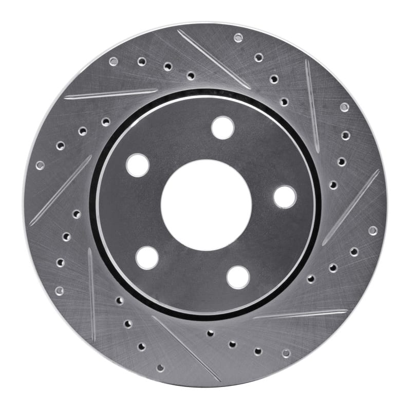 R1 Concepts — R1 07-18 Jeep Wrangler Front Right Drilled & Slotted Silver Brake Rotor
R1 Brake Rotor Drill