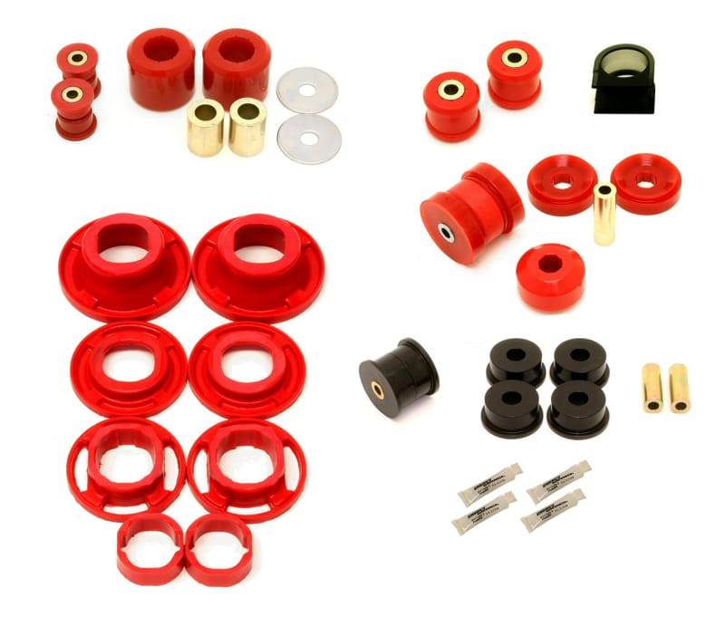 BMR Suspension — BMR 12-15 5th Gen Camaro Street Version Total Suspension Bushing Kit (BK041/BK021/BK022) - Black/Red